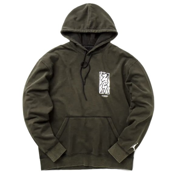 Jordan Dri-FIT Zion Anime Nike Men's Performance Hoodie Black White - Picture 9 of 11